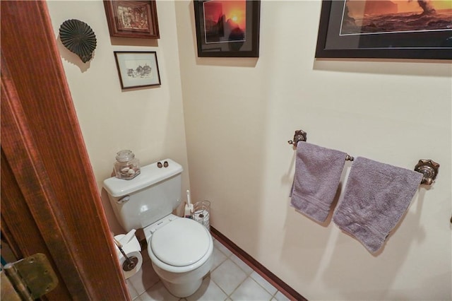 12 Woodland Trl, Warrensburg, MO 64093 - bathroom featuring toilet, tile patterned floors, and baseboards