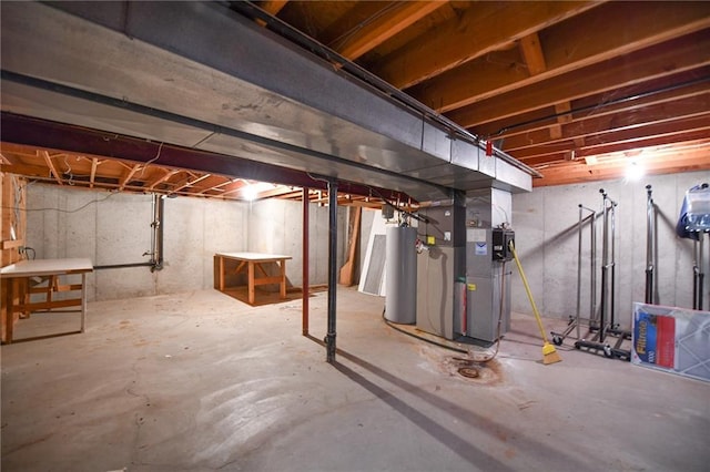 12012 Ensley Ln, Leawood, KS 66209 - unfinished below grade area featuring water heater and heating unit
