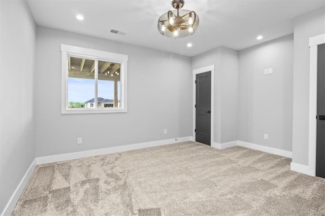 2608 NE Amanda Ln, Blue Springs, MO 64029 - carpeted spare room with recessed lighting