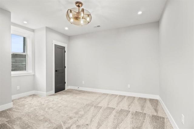 2608 NE Amanda Ln, Blue Springs, MO 64029 - carpeted spare room featuring recessed lighting