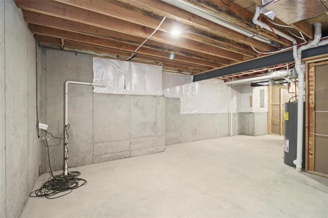 2608 NE Amanda Ln, Blue Springs, MO 64029 - unfinished below grade area with water heater