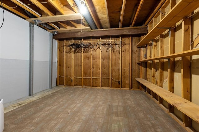 view of basement