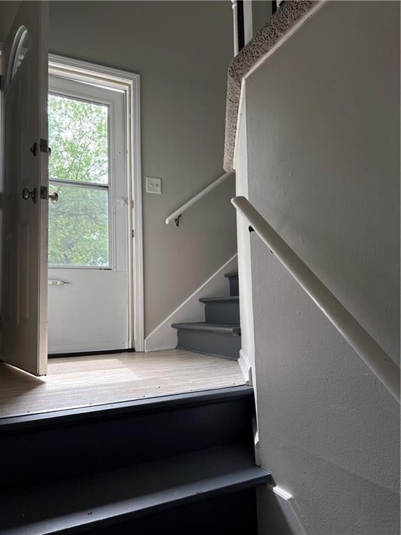 view of stairs