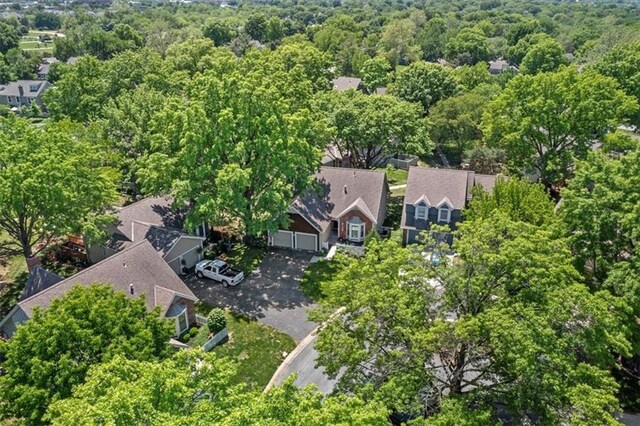 aerial view of residential area