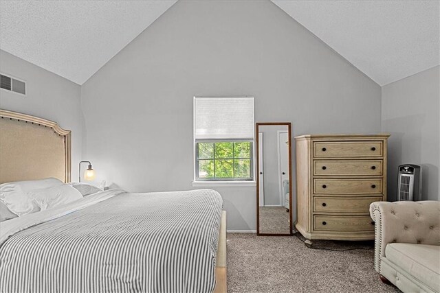 8158 Monrovia St, Lenexa, KS 66215 - bedroom featuring light colored carpet and high vaulted ceiling