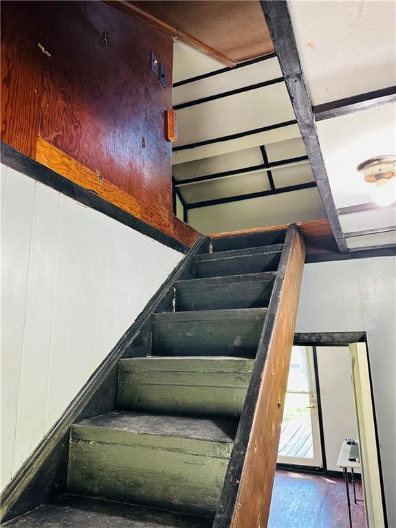 8480 NW High St Unit B, Amsterdam, MO 64723 - stairway with wood finished floors