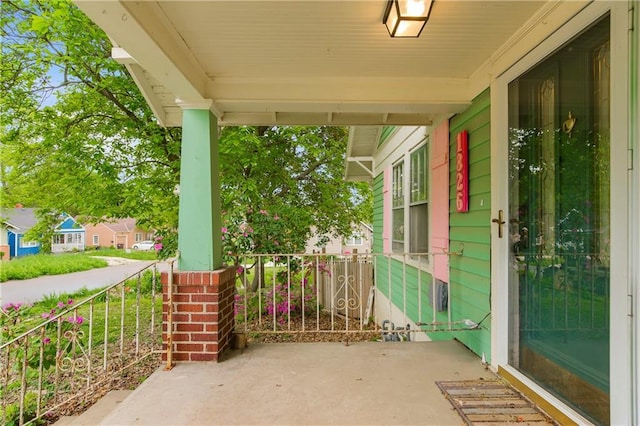 view of patio / terrace featuring a porch