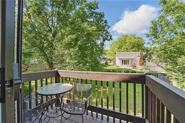view of balcony
