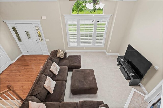 18461 W 157th St, Olathe, KS 66062 - living area featuring baseboards