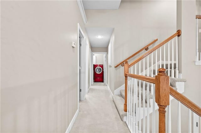 18461 W 157th St, Olathe, KS 66062 - hallway with light carpet and baseboards