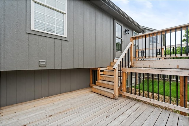 18461 W 157th St, Olathe, KS 66062 - deck featuring stairway