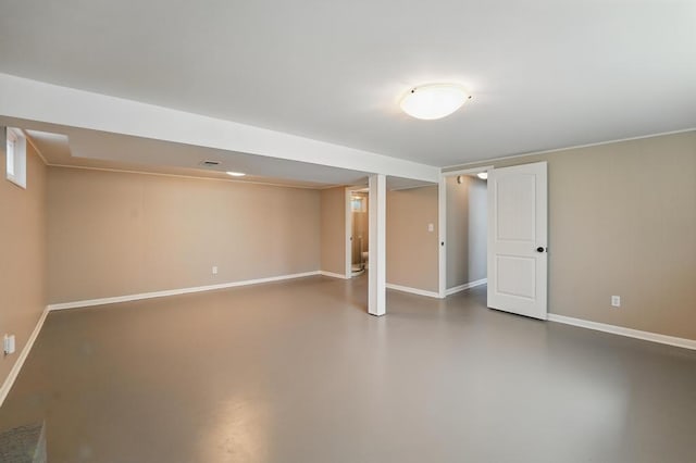 8020 Yecker Ave, Kansas City, KS 66109 - finished below grade area featuring baseboards