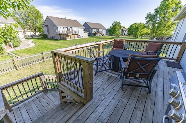 8115 NE 112th St, Kansas City, MO 64157 - deck with a residential view