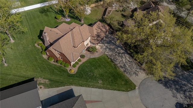 aerial view of property's location