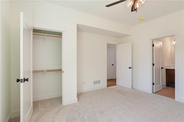 1604 Mulberry St, Pleasant Hill, MO 64080 - unfurnished bedroom with carpet flooring, baseboards, a closet, and connected bathroom
