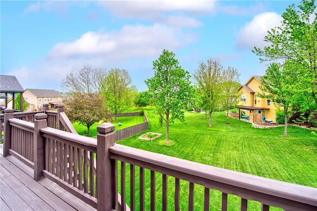 8812 NE 101st St, Kansas City, MO 64157 - deck with a lawn