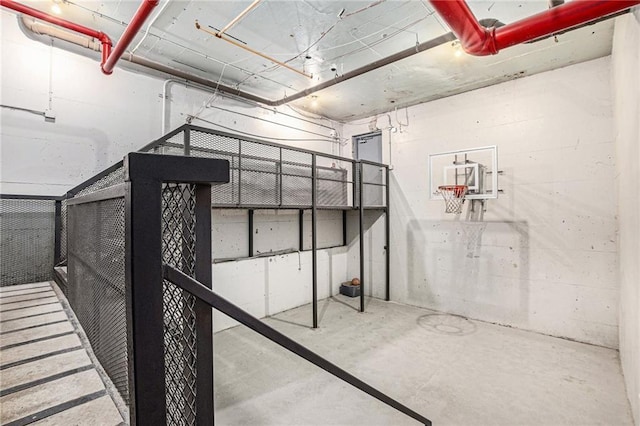 view of basketball court