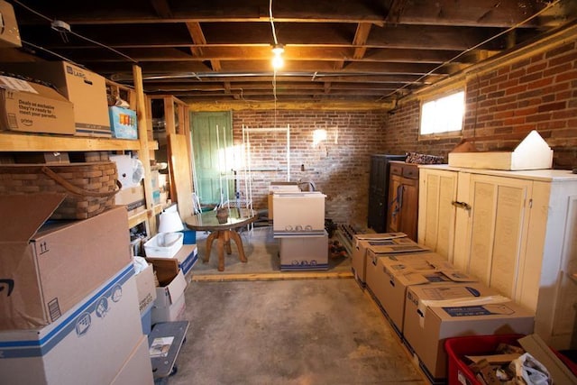 view of storage room