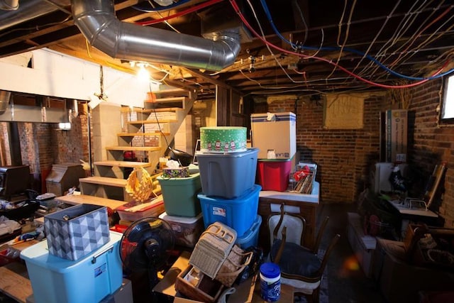 view of storage room