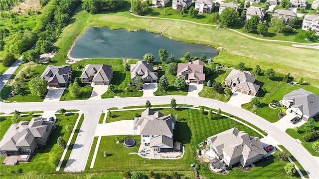 24411 W 70th St, Shawnee, KS 66226 - aerial perspective of suburban area featuring a large body of water