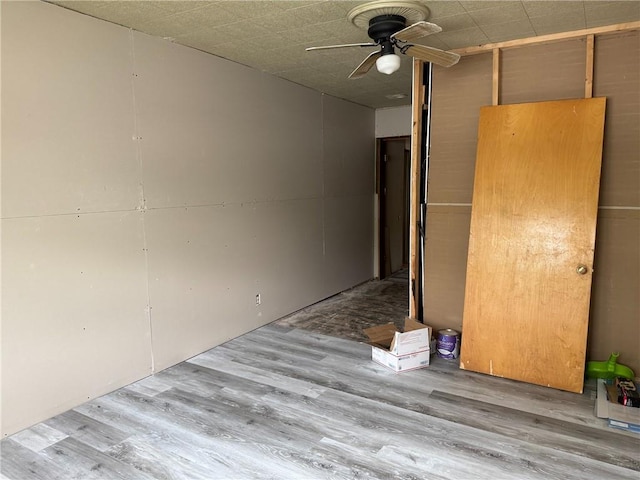 unfurnished bedroom with wood finished floors