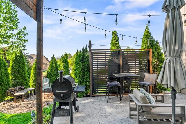 9808 N Hedges Ave, Kansas City, MO 64157 - view of patio / terrace with area for grilling