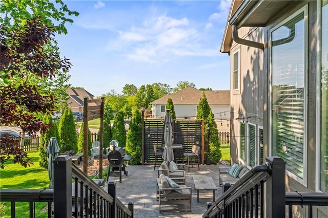 9808 N Hedges Ave, Kansas City, MO 64157 - view of play area with a fenced backyard and a patio