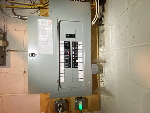 utility room featuring electric panel