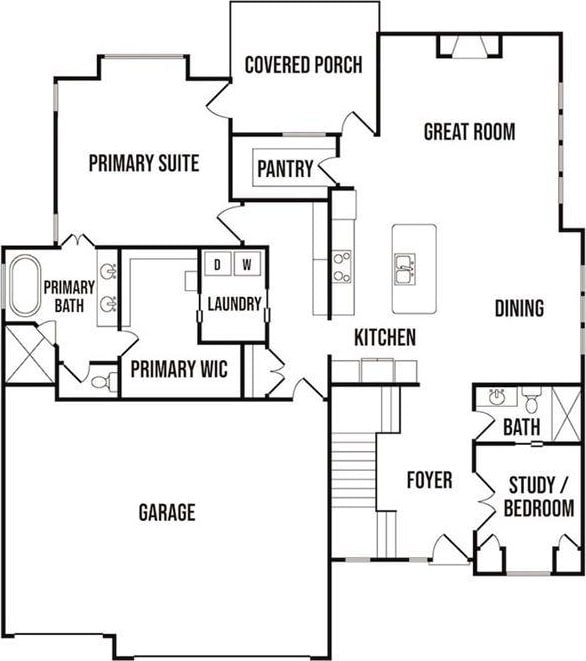 10026 Aurora St, Lenexa, KS 66220 - floor plan / room layout