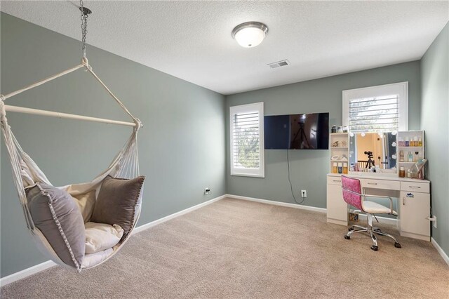 8701 W 157th St, Overland Park, KS 66221 - unfurnished office featuring carpet flooring, a textured ceiling, and baseboards