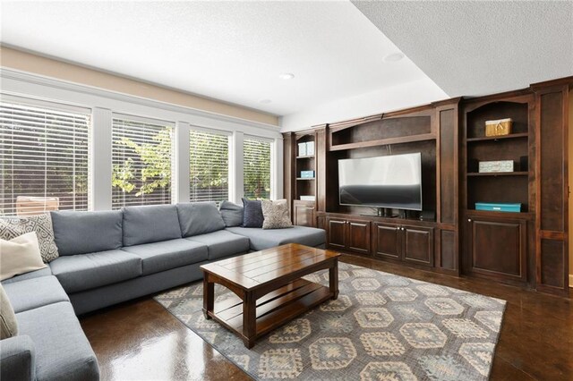 8701 W 157th St, Overland Park, KS 66221 - living area featuring built in features and recessed lighting