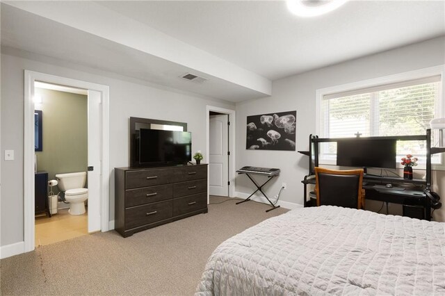 8701 W 157th St, Overland Park, KS 66221 - carpeted bedroom with baseboards and connected bathroom
