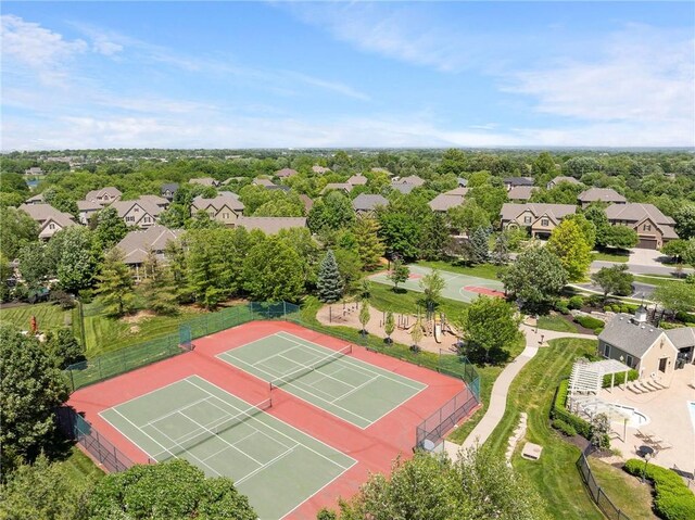 8701 W 157th St, Overland Park, KS 66221 - aerial perspective of suburban area
