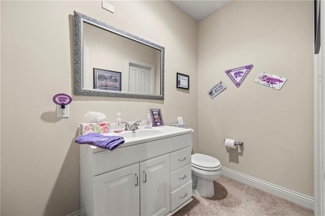 14692 S Garnett St, Olathe, KS 66062 - half bathroom featuring vanity and toilet