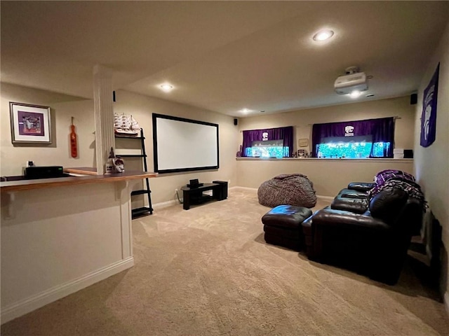 14692 S Garnett St, Olathe, KS 66062 - carpeted cinema room with recessed lighting
