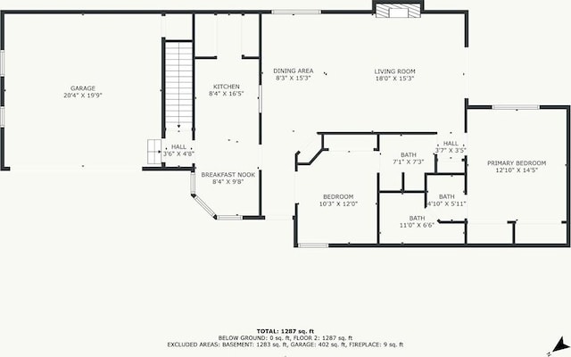 16611 E 53rd St, Independence, MO 64055 - home floor plan