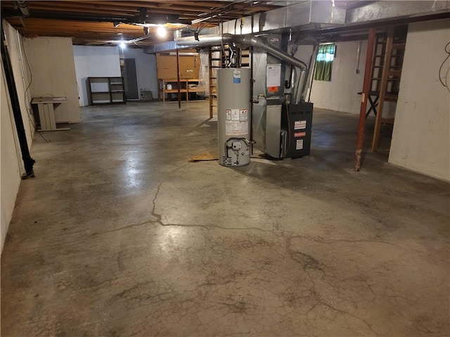16611 E 53rd St, Independence, MO 64055 - basement featuring water heater and heating unit