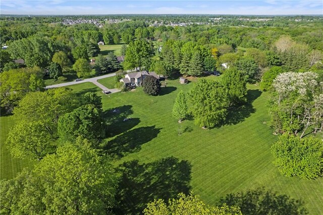 17201 NE 136th St, Kearney, MO 64060 - aerial view of property and surrounding area featuring a forest
