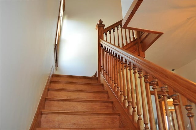 view of stairway