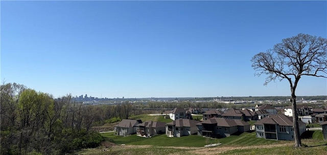 aerial perspective of suburban area