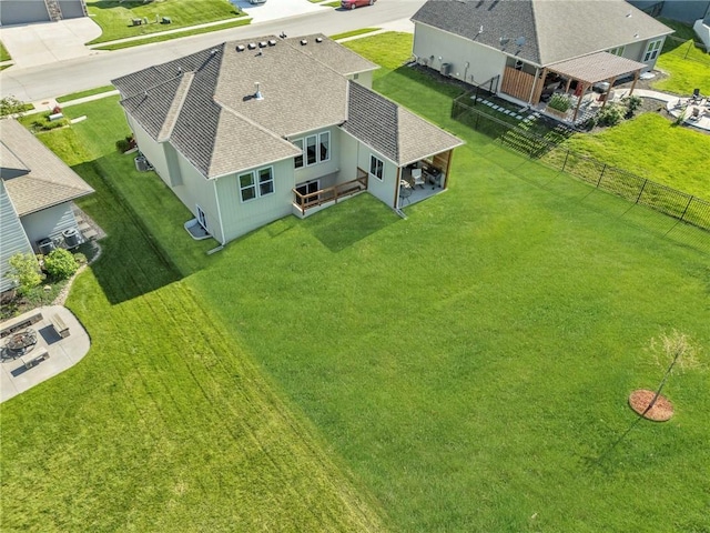 aerial view of property and surrounding area