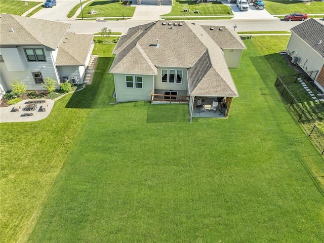 view from above of property