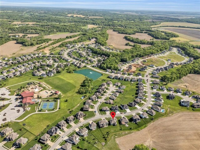 view of property location with a large body of water