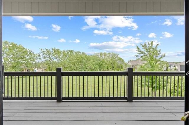 17005 Bradshaw St, Overland Park, KS 66221 - deck featuring a yard