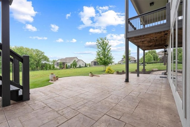 17005 Bradshaw St, Overland Park, KS 66221 - view of patio / terrace with a residential view