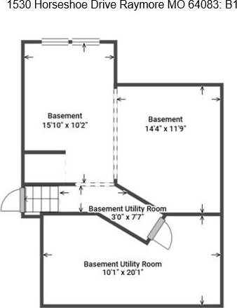 1530 Horseshoe Dr, Raymore, MO 64083 - home floor plan