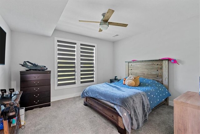 22622 W 87th Ter, Lenexa, KS 66227 - carpeted bedroom with baseboards and ceiling fan