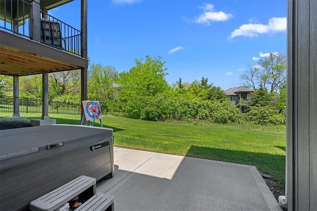 22622 W 87th Ter, Lenexa, KS 66227 - view of patio featuring a hot tub