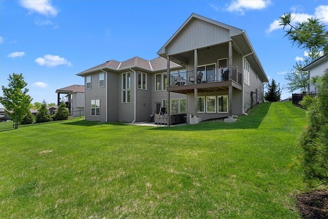 22622 W 87th Ter, Lenexa, KS 66227 - rear view of property featuring a balcony and a patio