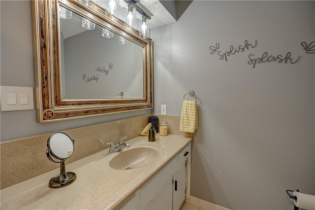 bathroom with vanity